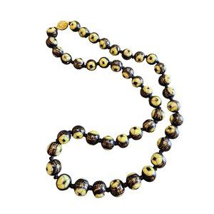 Vintage Chinese Export Cloisonne Beaded Necklace (A2078)